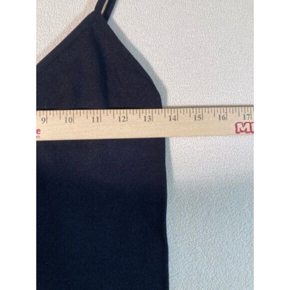 Bodysuit Blk Full Length Bodycon Seamless Jumpsuit Workout Yoga Onepiece Unitard - Picture 3 of 8